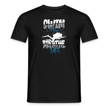 Schwimmer Präsent Wassersport Schwimmen Tauchen - Männer T-Shirt - Schwarz - Vorne - AI Model Male 178 light (178cm)