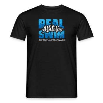 Schwimmer Präsent Wassersport Schwimmen Tauchen - Männer T-Shirt - Schwarz - Vorne - AI Model Male 178 light (178cm)