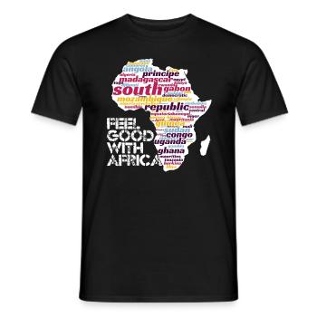 Africa Zimbabwe Holiday Gift T-shirt - Men's T-Shirt - black - Front - AI Model Male 178 light (178cm)
