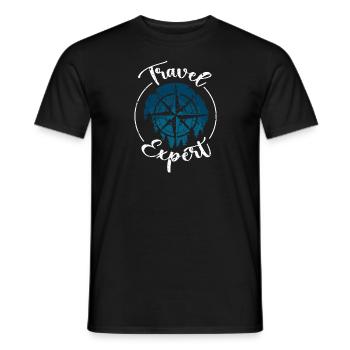 Adventure Travel Present Travel Lovers - Men's T-Shirt - black - Front - AI Model Male 178 light (178cm)