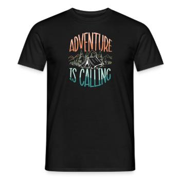 Voyage d’aventure Présent Amoureux de voyage - T-shirt homme - noir - Devant - AI Model Male 178 light (178cm)