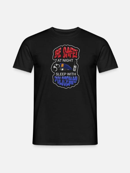 Polizist Präsent Polizei Ordnungshüter - T-shirt herr - svart