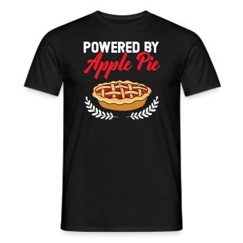 Angetrieben von Apple Pie Fruit Lover Apfelpflücken - Männer T-Shirt - Schwarz - Vorne - AI Model Male 178 light (178cm)