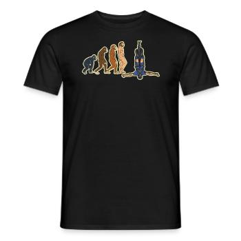 Bungee Jumping Evolution Adrenaline Bungee Jumper - Men's T-Shirt - black - Front - AI Model Male 178 light (178cm)