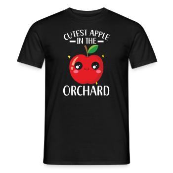 Apple Picking Squad Apple Fruit Lover Apple - Men's T-Shirt - black - Front - AI Model Male 178 light (178cm)