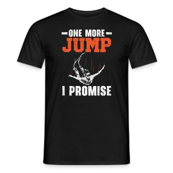 Un saut de plus je promets adrénaline sauteur à l’élastique - T-shirt homme - noir - Devant - AI Model Male 178 light (178cm)
