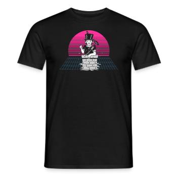 Chimney Sweeper Job Fireplace Chimney Whisperer - Men's T-Shirt - black - Front - AI Model Male 178 light (178cm)