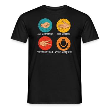 Rien ne vaut la fabrication de bijoux d’orfèvrerie - T-shirt homme - noir - Devant - AI Model Male 178 light (178cm)