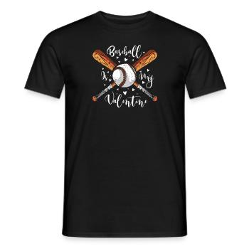 Baseball present home run baseball player athlete - Men's T-Shirt - black - Front - AI Model Male 178 light (178cm)
