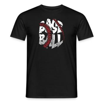 Baseball present home run baseball player athlete - Men's T-Shirt - black - Front - AI Model Male 178 light (178cm)
