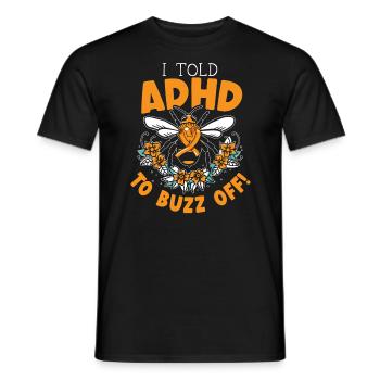 J’ai dit au TDAH de buzz off Embrasser neurodiversité abeille - T-shirt homme - noir - Devant - AI Model Male 178 light (178cm)