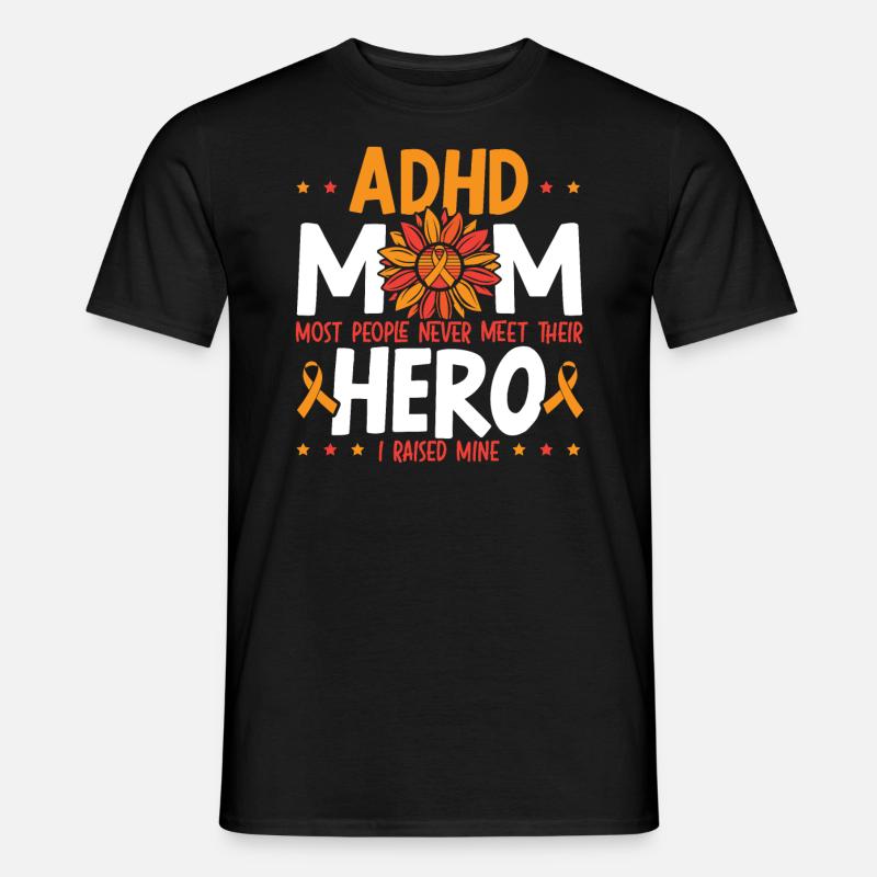 ADHS-Mutter ADHS-Bewusstsein Umarmung der Neurodiversität - Männer T-Shirt - Schwarz