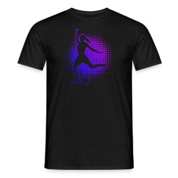 Herren Fussballspielen Damen Fussballspieler - Männer T-Shirt - Schwarz - Vorne - AI Model Male 178 light (178cm)