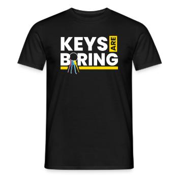Les clés sont ennuyeuses Lockpicking Lockpicker - T-shirt homme - noir - Devant - AI Model Male 178 light (178cm)