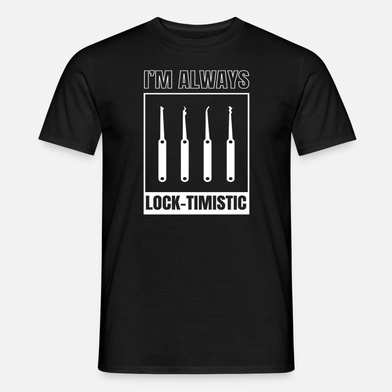 Lock-Timistic Lockpicking Lockpicker - Männer T-Shirt - Schwarz