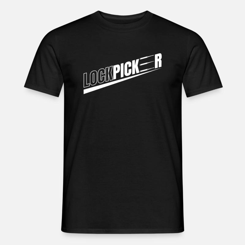 Lockpicker Lockpicking Lockpicker - Männer T-Shirt - Schwarz