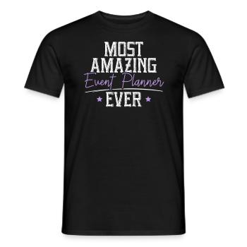 Erstaunlichster Eventplaner aller Zeiten Job Eventplanung - Männer T-Shirt - Schwarz - Vorne - AI Model Male 178 light (178cm)
