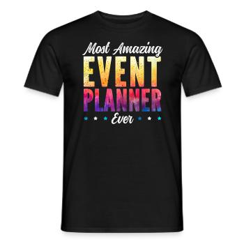Erstaunlichster Eventplaner aller Zeiten Job Eventplanung - Männer T-Shirt - Schwarz - Vorne - AI Model Male 178 light (178cm)