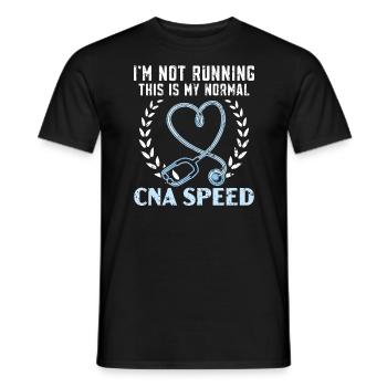 Je n’exécute pas C’est ma vitesse CNA normale - T-shirt homme - noir - Devant - AI Model Male 178 light (178cm)
