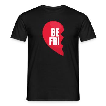 Best Friend Herz Links Freundschaft - Männer T-Shirt - Schwarz - Vorne - AI Model Male 178 light (178cm)