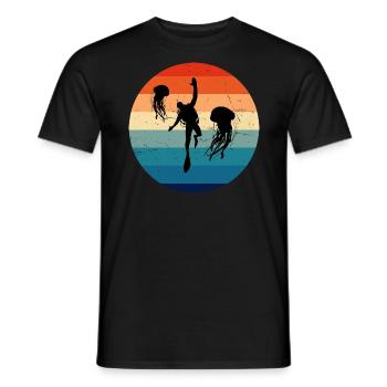 Scuba Diver Scuba Diving Diver Diver - Men's T-Shirt - black - Front - AI Model Male 178 light (178cm)