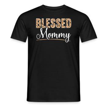 Blessed Mommy Best Mom Ever Mothers Day Motherhood - Men's T-Shirt - black - Front - AI Model Male 178 light (178cm)