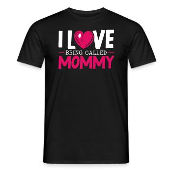 Ich liebe es, Mommy Best Mom Mothers Day genannt zu werden - Männer T-Shirt - Schwarz - Vorne - AI Model Male 178 light (178cm)