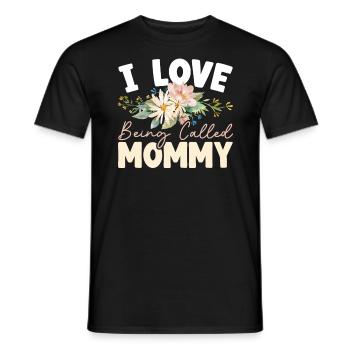 Ich liebe es, Mommy Best Mom Mothers Day genannt zu werden - Männer T-Shirt - Schwarz - Vorne - AI Model Male 178 light (178cm)