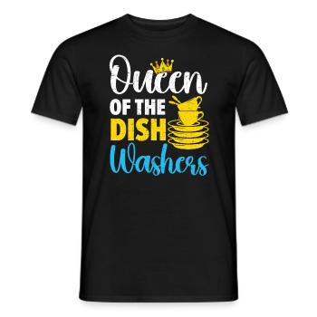 Reine de la profession de lave-vaisselle - T-shirt homme - noir - Devant - AI Model Male 178 light (178cm)