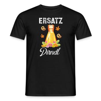 Dirndl Lustiger Spruch T-Shirt Festzelt Bussi - Männer T-Shirt - Schwarz - Vorne - AI Model Male 178 light (178cm)