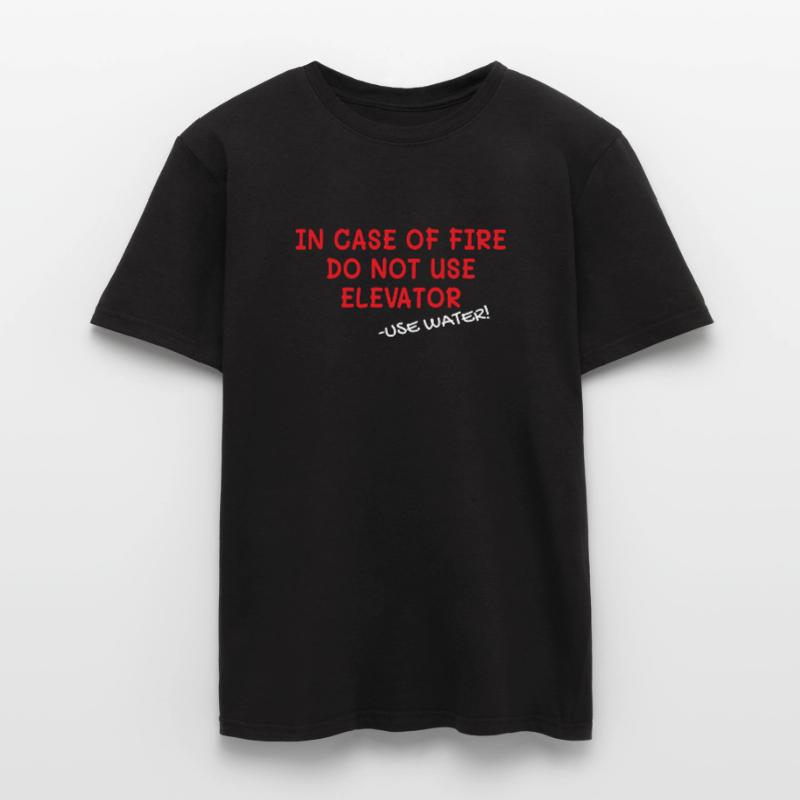 In Case Of Fire Elevator Elevator Elevator Men’s T-shirt