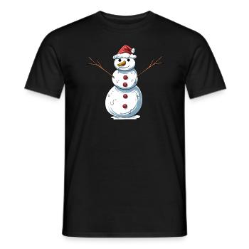 Drôle de bonhomme de neige - T-shirt homme - noir - Devant - AI Model Male 178 light (178cm)