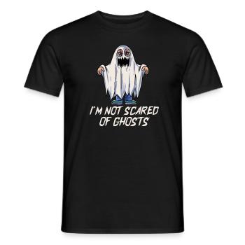I'm not afraid of ghosts - Men's T-Shirt - black - Front - AI Model Male 178 light (178cm)