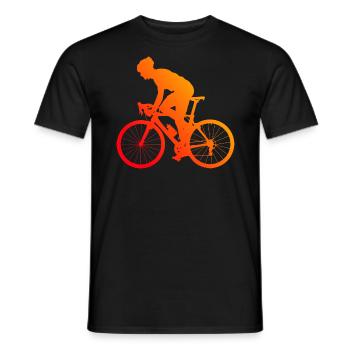 Rennrad Rennradfahrer Rennradfahren Damen - Männer T-Shirt - Schwarz - Vorne - AI Model Male 178 light (178cm)