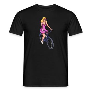 Cyclisme féminin - T-shirt homme - noir - Devant - AI Model Male 178 light (178cm)