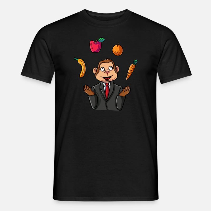Affe jonglierend - Männer T-Shirt - Schwarz
