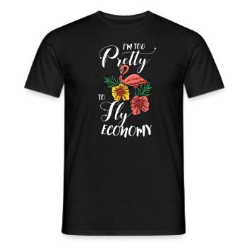 Flamant - T-shirt homme - noir - Devant - AI Model Male 178 light (178cm)