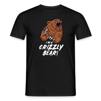 Bear - Men's T-Shirt - black - Front - AI Model Male 178 light (178cm)