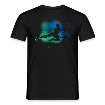 Volleyball Players Women Men's Volleyball - Men's T-Shirt - black - Front - AI Model Male 178 light (178cm)