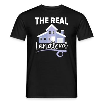 Der wahre Vermieter Hausbesitzer Einweihungsparty - Männer T-Shirt - Schwarz - Vorne - AI Model Male 178 light (178cm)