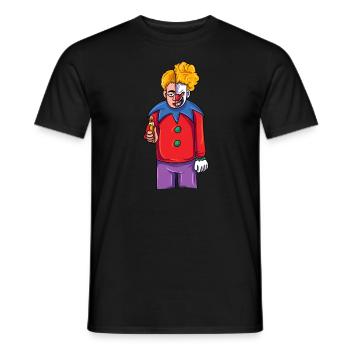 Halloween Clown - Männer T-Shirt - Schwarz - Vorne - AI Model Male 178 light (178cm)