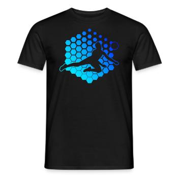 Volleyballspieler Damen Volleyballer Volley - Männer T-Shirt - Schwarz - Vorne - AI Model Male 178 light (178cm)