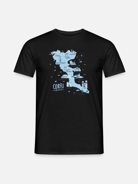 Corfu Greece Corfu - Men's T-Shirt - black