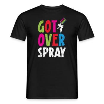 Überwunden Spray Auto Detaillierung Auto Karosserielackierer - Männer T-Shirt - Schwarz - Vorne - AI Model Male 178 light (178cm)