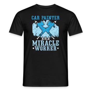 Autolackierer Wundertäter Karosserielackierer - Männer T-Shirt - Schwarz - Vorne - AI Model Male 178 light (178cm)