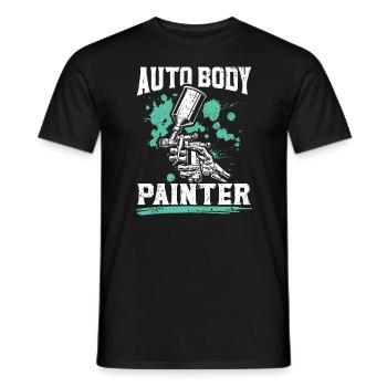 Auto Body Painter Job Profession Car Detailing - Men's T-Shirt - black - Front - AI Model Male 178 light (178cm)