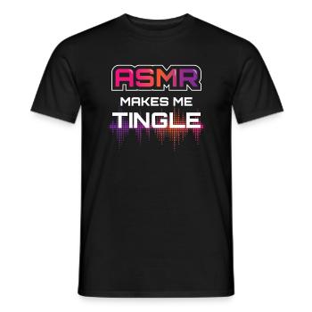 ASMR Makes Me Tingle - Männer T-Shirt - Schwarz - Vorne - AI Model Male 178 light (178cm)