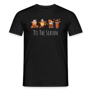 Es ist die Jahreszeit - Männer T-Shirt - Schwarz - Vorne - AI Model Male 178 light (178cm)