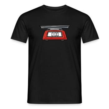 Kitchen scale - Men's T-Shirt - black - Front - AI Model Male 178 light (178cm)