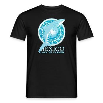 Playa del Carmen Walhai - Männer T-Shirt - Schwarz - Vorne - AI Model Male 178 light (178cm)
